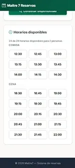 Tus horarios